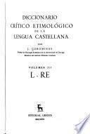 Diccionario crítico etimológico de la lengua castellana