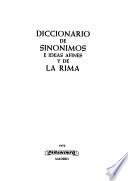 Diccionario de sinónimos e ideas afines y de la rima