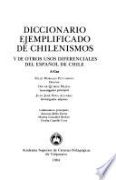 Diccionario ejemplificado de chilenismos y de otros usos diferenciales del español de Chile