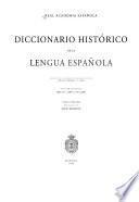 Diccionario histórico de la lengua española ...