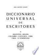 Diccionario universal de escritores