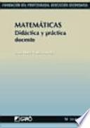 Didáctica de las matemáticas