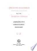 Digesto jurídico; jurisprudencia-bibliografía: Derecho público