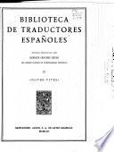 Edición nacional de las obras completas de Menéndez Pelayo: Biblioteca de traductores espanoles