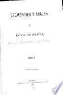 Efemérides y anales del Estado de Bolívar