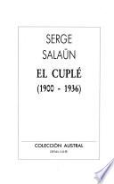 El cuplé (1900-1936)