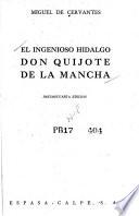 El ingenioso hidalgo Don Quijote de la Mancha