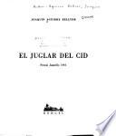 El juglar del Cid