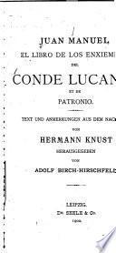 El libro de los Enxiemplos del conde Lucanor et de Patronio