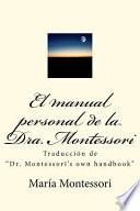 El Manual Personal de la Doctora Montessori