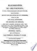 Elementos de orictognosia, ó del conocimiento de los fósiles