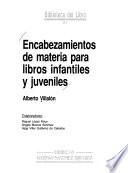 Encabezamientos de materia para libros infantiles y juveniles