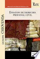 Ensayos de derecho procesal civil