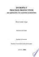 Entropía y procesos productivos