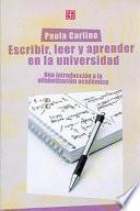 Escribir, leer y aprender en la universidad