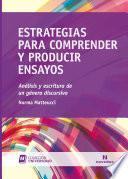 Estrategias para comprender y producir ensayos