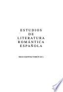 Estudios de literatura romántica española