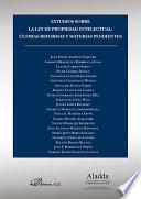 Estudios sobre la ley de propiedad intelectual. Últimas reformas y materias pendientes