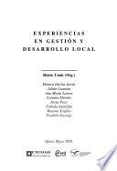 Experiencias en gestión y desarrollo local