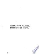 Familias de Traslasierra, jurisdicción de Córdoba