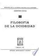 Filosofía de la ociosidad