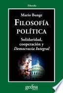 Filosofía política