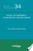 Forma, formalidades y contenido del contrato estatal