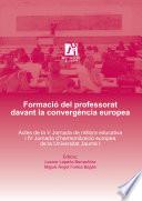 Formació del professorat davant la convergència europea