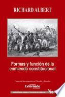 Formas y funciones de la enmienda constitucional