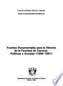 Fuentes documentales para la historia de la Facultad de Ciencias Políticas y Sociales, 1984-1991