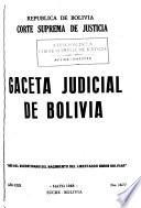 Gaceta judicial de Bolivia