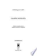 Galdós, novelista