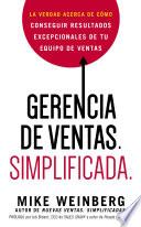 Gerencia de ventas. Simplificada.