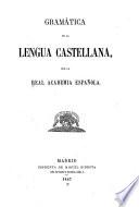 Gramática de la lengua castellana