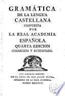 Gramática de la lengua castellana