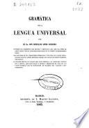 Gramática de la lengua universal