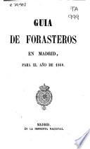 Guía de forasteros en Madrid para el año de 1860