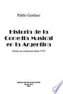 Historia de la comedia musical en la Argentina