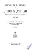 Historia de la lengua y literatura castellana