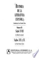 Historia de la Literatura Española Volumen III Época Contemporánea