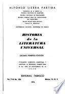 Historia de la literatura universal