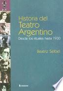 Historia del teatro argentino