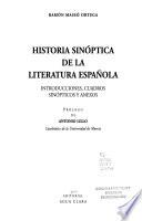 Historia sinóptica de la literatura española