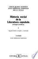 Historia social de la literatura española (en lengua castellana)