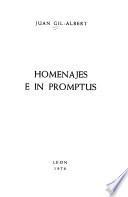 Homenajes e in promptus