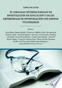 III Jornadas Internacionales de investigación en educación y salud