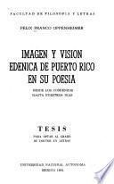 Imagen y visión edénica de Puerto Rico en su poesía