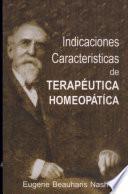 Indicaciones Caracteristicas De Terapeutica Homeopathics