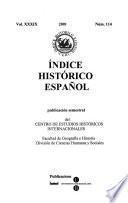 Indice histórico español