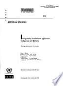 Inequidad, ciudadanía y pueblos indígenas en Bolivia